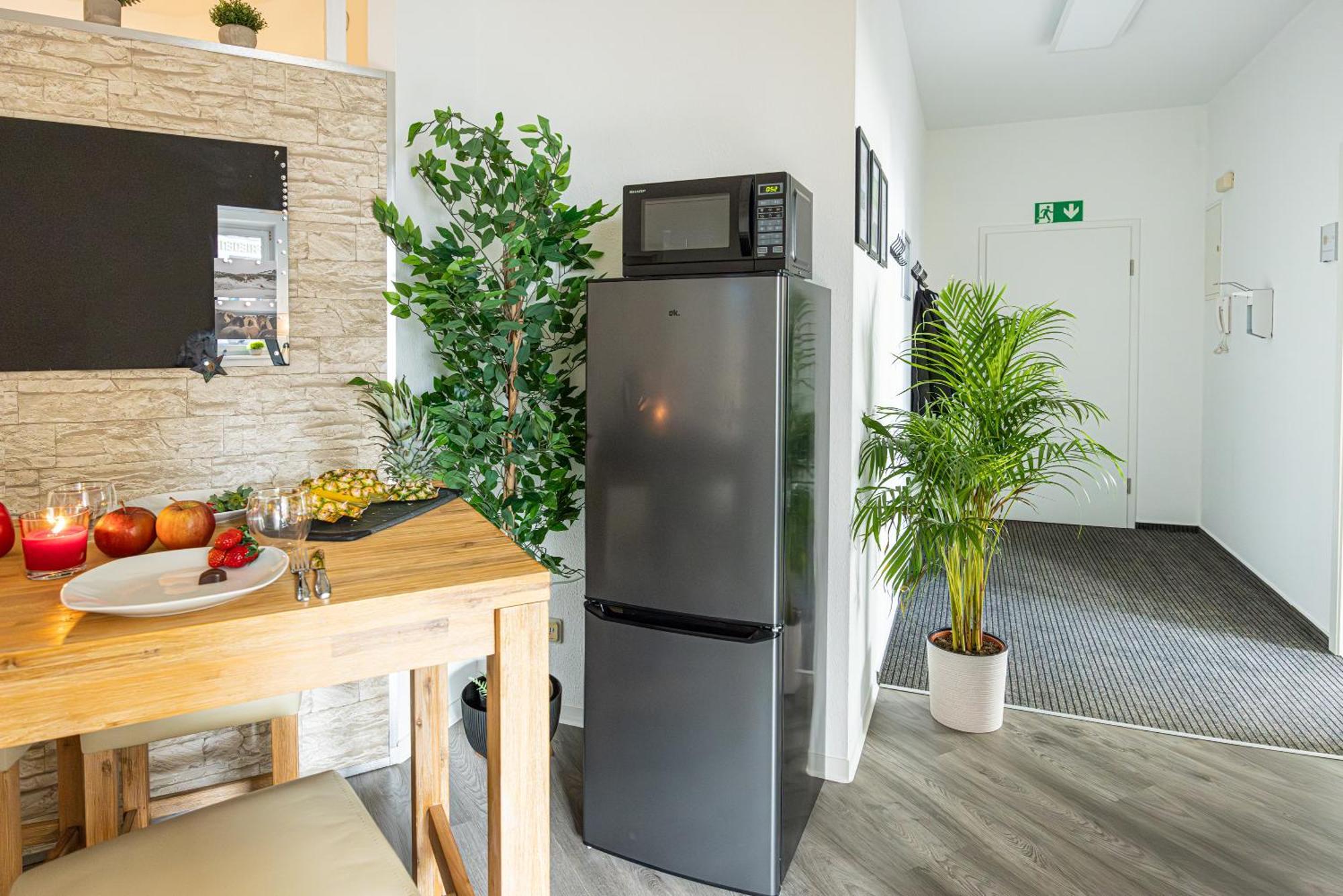Luxus City Apartment Sauna Balkon Kueche Zentral روستوك المظهر الخارجي الصورة