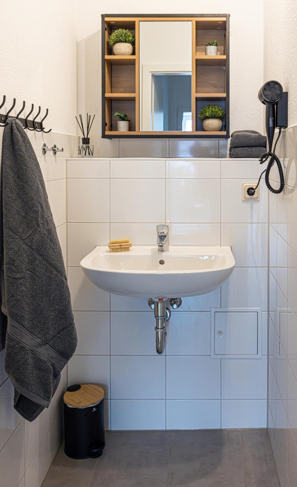 Luxus City Apartment Sauna Balkon Kueche Zentral روستوك المظهر الخارجي الصورة