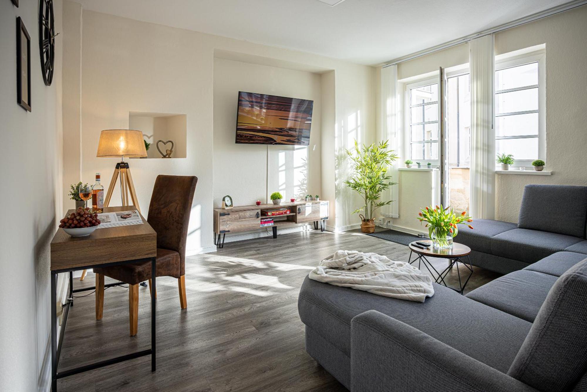 Luxus City Apartment Sauna Balkon Kueche Zentral روستوك المظهر الخارجي الصورة