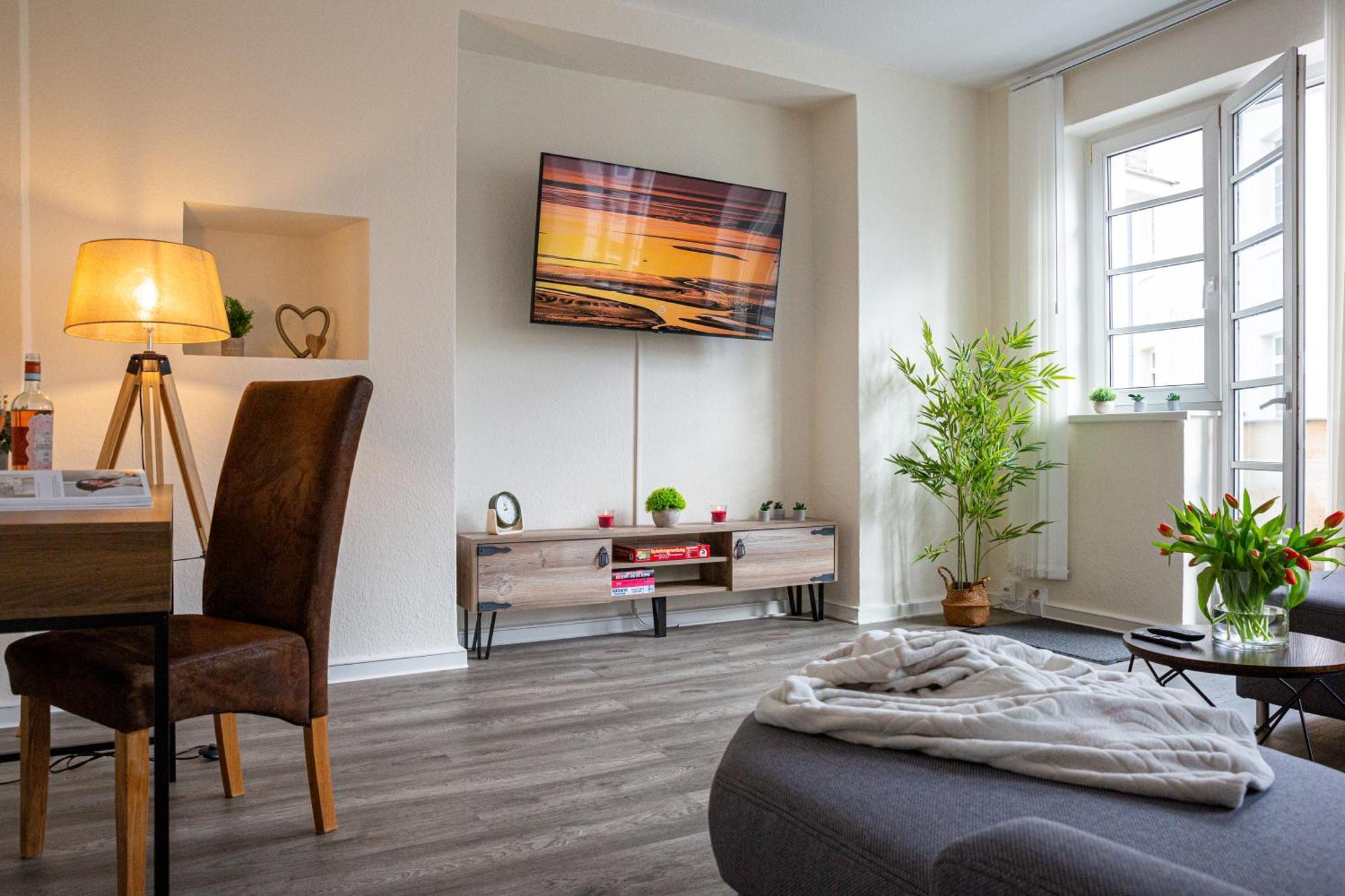 Luxus City Apartment Sauna Balkon Kueche Zentral روستوك المظهر الخارجي الصورة